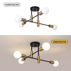 AuroraNord: Scandinavian Ceiling Light LED Black – Elegant & Bright for Dining Rooms & Living Rooms