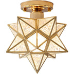 AuroraStar: Star-shaped LED Ceiling Light Semi-Flush – Decorative & Cozy for Living Room & Bedroom