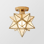 AuroraStar: Star-shaped LED Ceiling Light Semi-Flush – Decorative & Cozy for Living Room & Bedroom