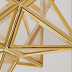 AuroraStar: Star-shaped LED Ceiling Light Semi-Flush – Decorative & Cozy for Living Room & Bedroom