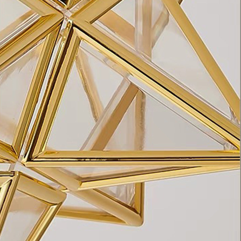AuroraStar: Star-shaped LED Ceiling Light Semi-Flush – Decorative & Cozy for Living Room & Bedroom