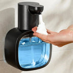 Automatic Foam Soap Dispenser, Wall Mounted, Touchless Infrared Sensor, 500ml Capacity, Rechargeable - Hygienic Hand Soap Dispenser