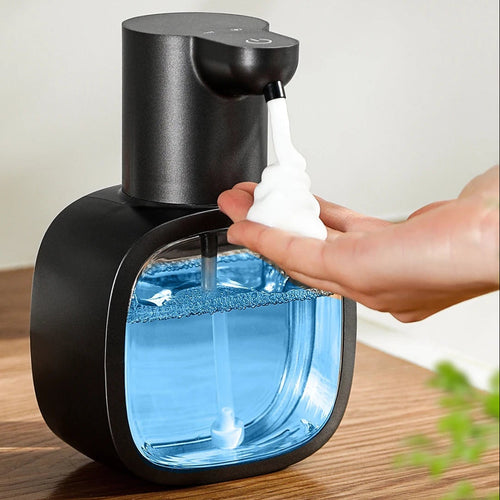 Automatic Foam Soap Dispenser, Wall Mounted, Touchless Infrared Sensor, 500ml Capacity, Rechargeable - Hygienic Hand Soap Dispenser
