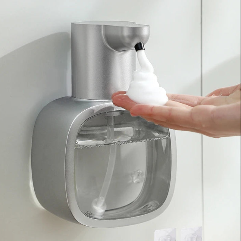 Automatic Foam Soap Dispenser, Wall Mounted, Touchless Infrared Sensor, 500ml Capacity, Rechargeable - Hygienic Hand Soap Dispenser
