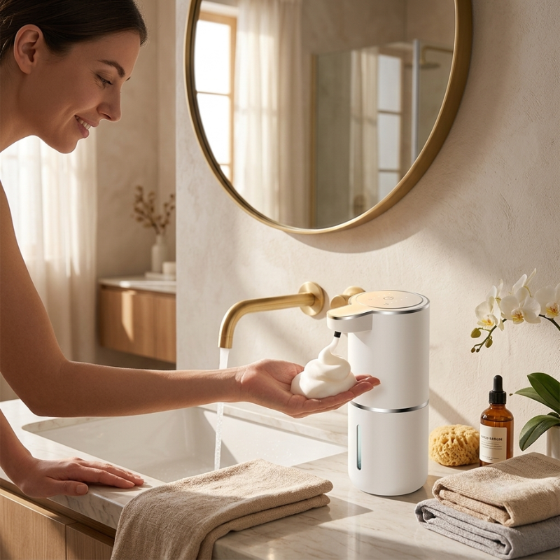 Automatic Foaming Soap Dispenser USB Rechargeable Infrared Sensor