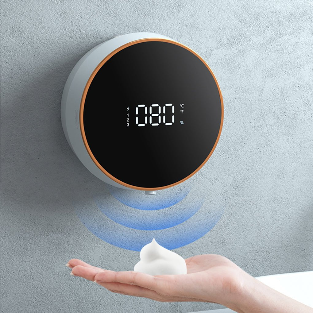 Automatic Foam Soap Dispenser Wall Mounted Rechargeable Battery IPX5 Waterproof