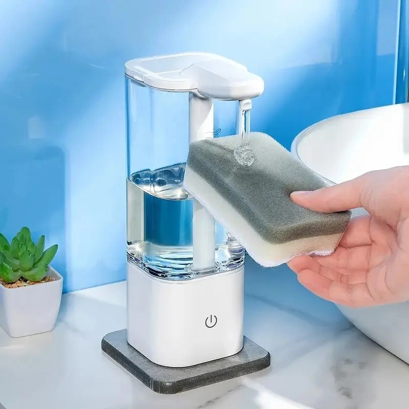 Touchless Soap Dispenser 550ml Refillable Reservoir USB Rechargeable