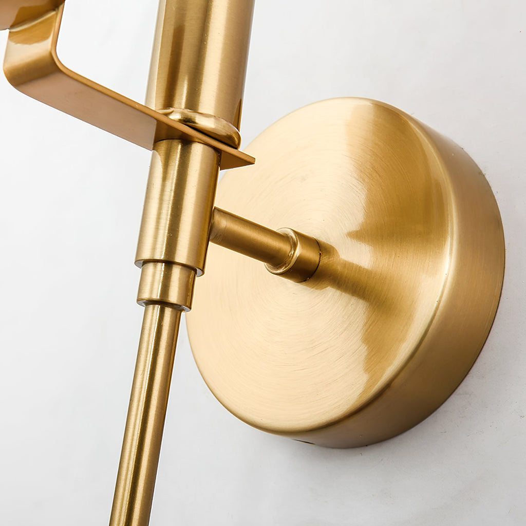 Sable Wandlamp | Messing met Natuurlijk Albast, Sculpturaal Ontwerp