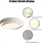 Nora LED Ceiling Light | Minimalist Iron Design, Soft Ambient Glow