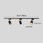 Contemporary LED Flush Mount Tubular Track Lighting - Available in 3, 4, or 5 Lights