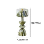 Contemporary Minimalist Aluminum and Marble USB LED Desk Lamp