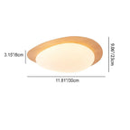 Modern Scandinavian Pebble-Shaped Iron and Acrylic LED Flush Mount Ceiling Light for Bedrooms
