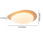 Modern Scandinavian Pebble-Shaped Iron and Acrylic LED Flush Mount Ceiling Light for Bedrooms