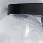 Contemporary Waterproof Orb Wall Sconce Lamp - 1-Light Polycarbonate Acrylic Design for Outdoor Patios