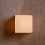 Classic Japanese Square Fabric Shade LED Wall Sconce for Living Room