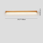 Minimalist Japanese Solid Wood LED Wall Sconce