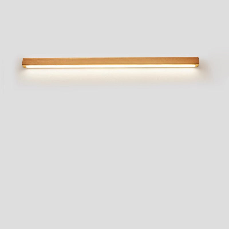Minimalist Japanese Solid Wood LED Wall Sconce