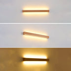 Minimalist Japanese Solid Wood LED Wall Sconce
