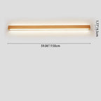 Minimalist Japanese Solid Wood LED Wall Sconce