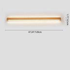 Minimalist Japanese Solid Wood LED Wall Sconce