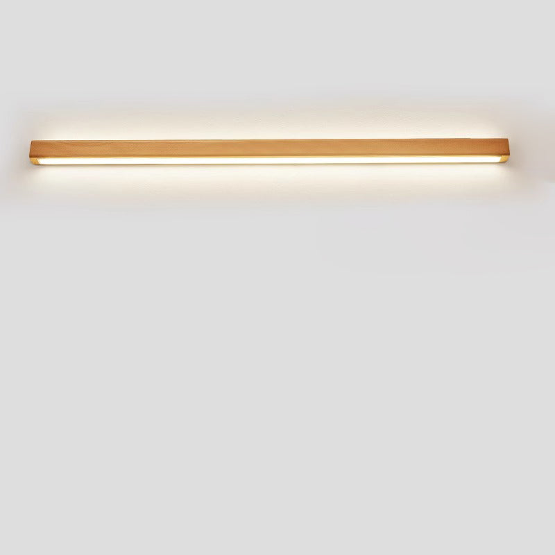 Minimalist Japanese Solid Wood LED Wall Sconce