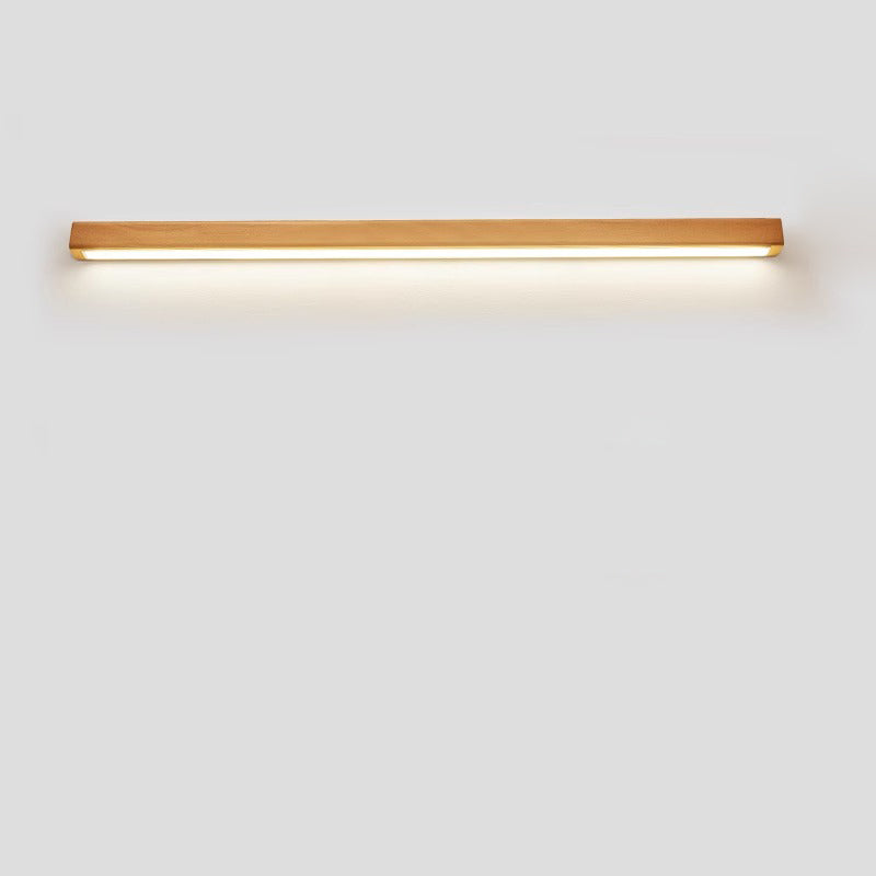 Minimalist Japanese Solid Wood LED Wall Sconce