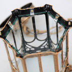 Vintage-Style Waterproof Hexagonal Column Pendant Light - 1-Light Aluminum Acrylic Fixture for Outdoor Patios