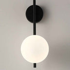 Modern Nordic Globe Iron and Glass 1-Light Wall Sconce for Living Room