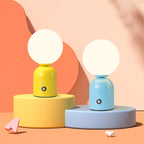 Modern Scandinavian Round Orb USB LED Table Lamp in Acrylic for Bedroom