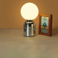 Modern Scandinavian Round Orb USB LED Table Lamp in Acrylic for Bedroom