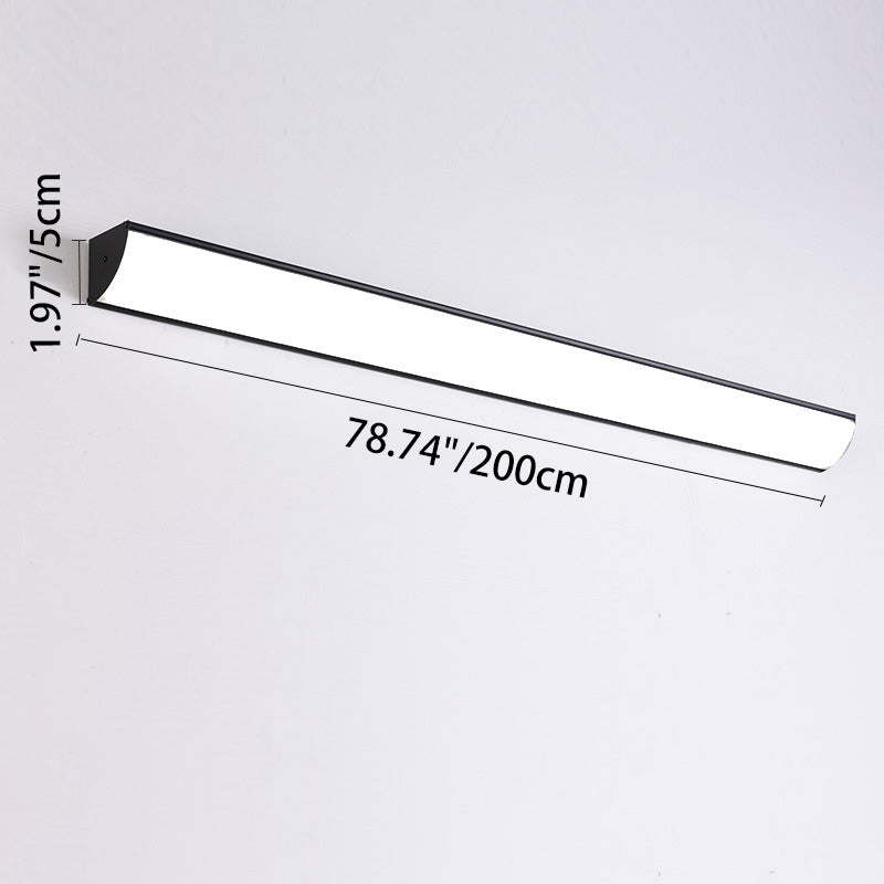Contemporary Waterproof Rectangular Aluminum and Acrylic LED Outdoor Wall Light for Gardens