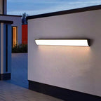 Contemporary Waterproof Rectangular Aluminum and Acrylic LED Outdoor Wall Light for Gardens