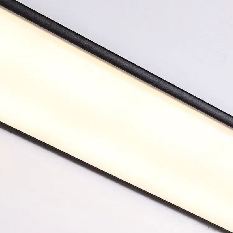 Contemporary Waterproof Rectangular Aluminum and Acrylic LED Outdoor Wall Light for Gardens