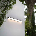 Contemporary Waterproof Rectangular Aluminum and Acrylic LED Outdoor Wall Light for Gardens
