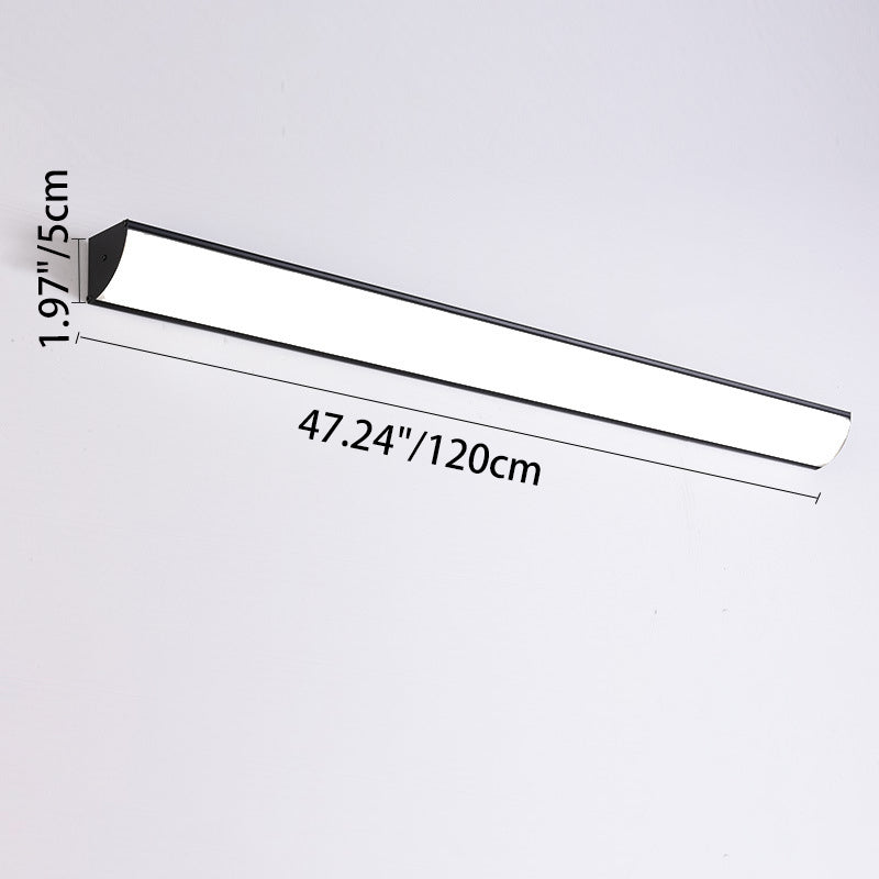 Contemporary Waterproof Rectangular Aluminum and Acrylic LED Outdoor Wall Light for Gardens