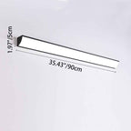 Contemporary Waterproof Rectangular Aluminum and Acrylic LED Outdoor Wall Light for Gardens