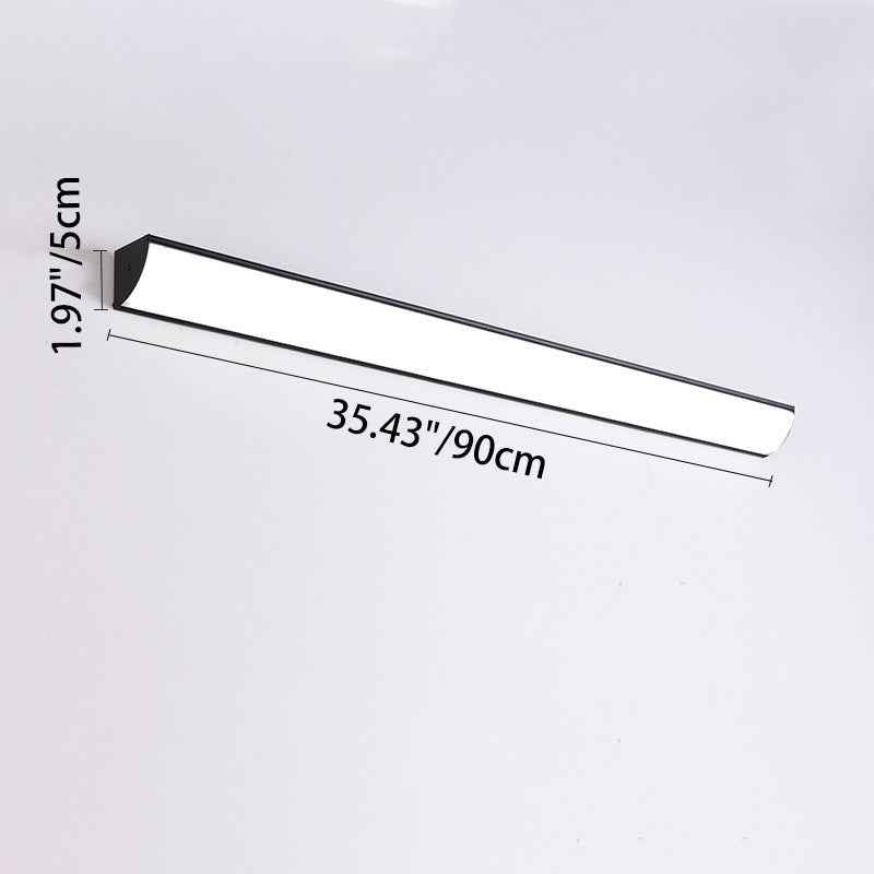Contemporary Waterproof Rectangular Aluminum and Acrylic LED Outdoor Wall Light for Gardens