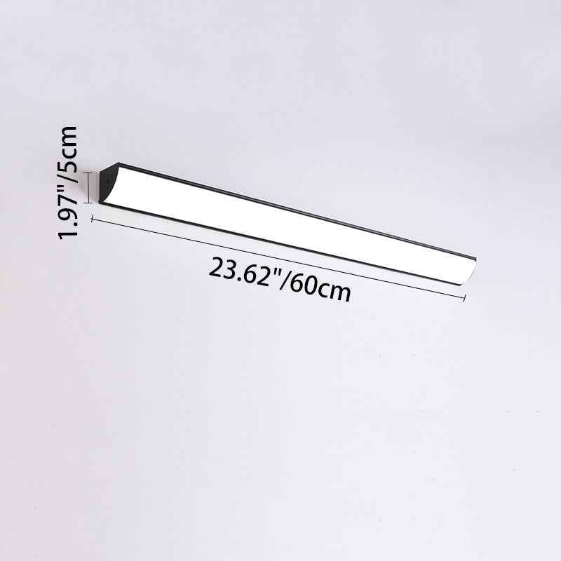 Contemporary Waterproof Rectangular Aluminum and Acrylic LED Outdoor Wall Light for Gardens