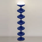 Modern Scandinavian Cream Round Floor Lamp with Iron and Acrylic - 1-Light Design for Bedroom