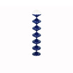 Modern Scandinavian Cream Round Floor Lamp with Iron and Acrylic - 1-Light Design for Bedroom