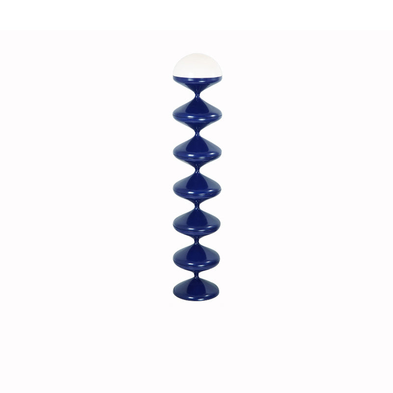Modern Scandinavian Cream Round Floor Lamp with Iron and Acrylic - 1-Light Design for Bedroom