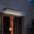 Contemporary Waterproof Aluminum LED Wall Sconce Lamp - Rectangular Design for Garden