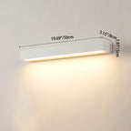Contemporary Waterproof Aluminum LED Wall Sconce Lamp - Rectangular Design for Garden