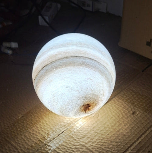 Modern Nordic 13-Light Semi-Flush Mount Ceiling Light with Iron and Glass Earth Planet Design for Kids' Bedroom
