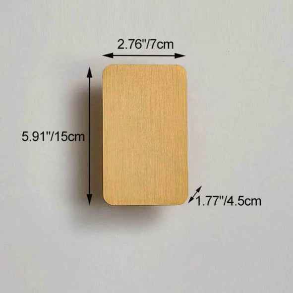 Nordic Minimalist Aluminum Rectangular LED Wall Sconce with 2 Lights