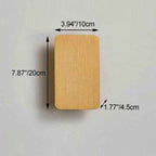 Nordic Minimalist Aluminum Rectangular LED Wall Sconce with 2 Lights