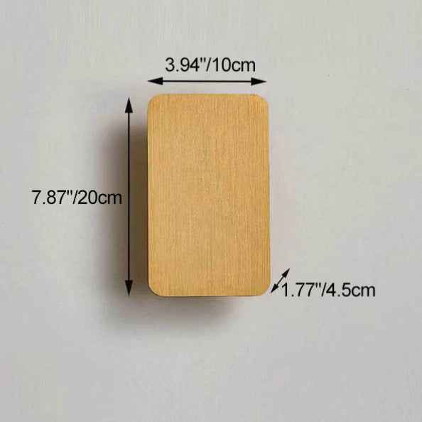 Nordic Minimalist Aluminum Rectangular LED Wall Sconce with 2 Lights