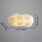 Cloud-Inspired 1-Light LED Pendant Fixture