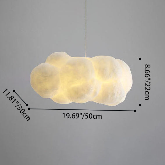 Cloud-Inspired 1-Light LED Pendant Fixture