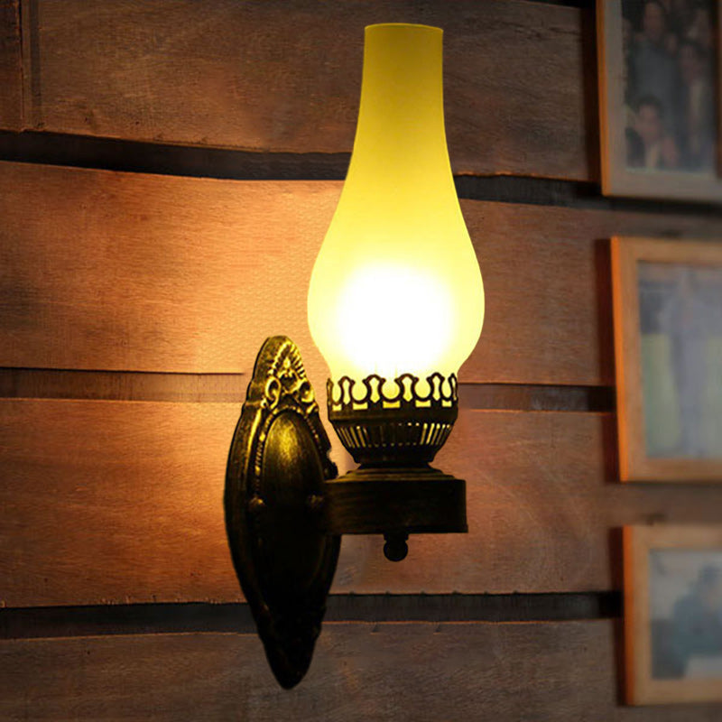 Vintage-Inspired Kerosene Single-Light Wall Sconce